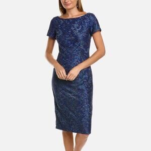 JS Collections Embroidered Cocktail Dress